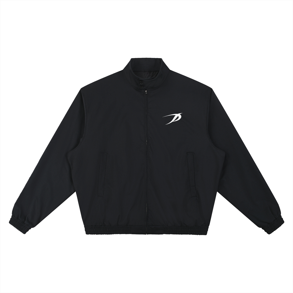 Black Track Bomber Jacket