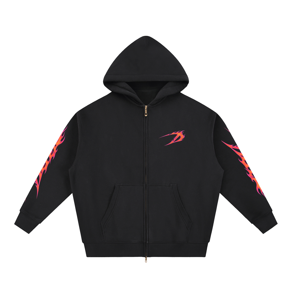 Flame Zip Hoodie
