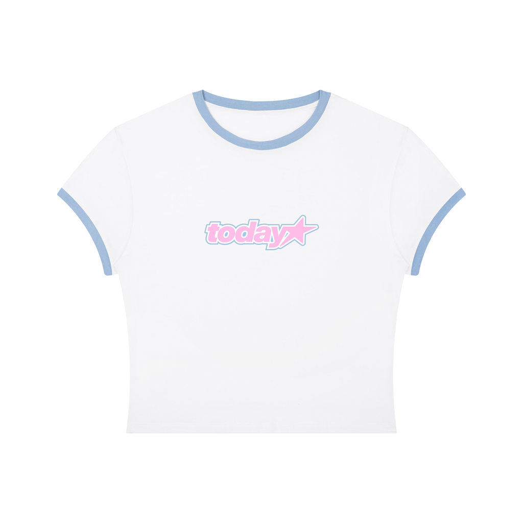 Today Ringer White Tee