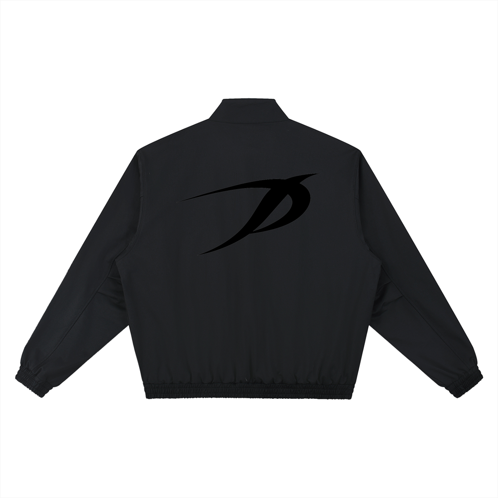 Black Track Bomber Jacket