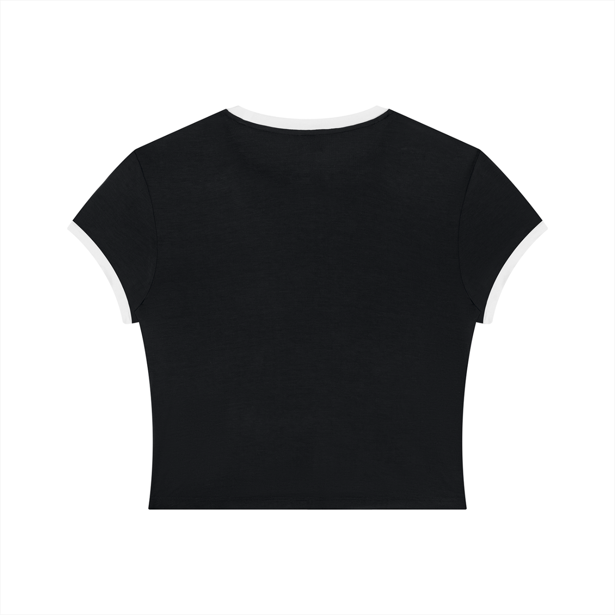 Today Ringer Black Tee