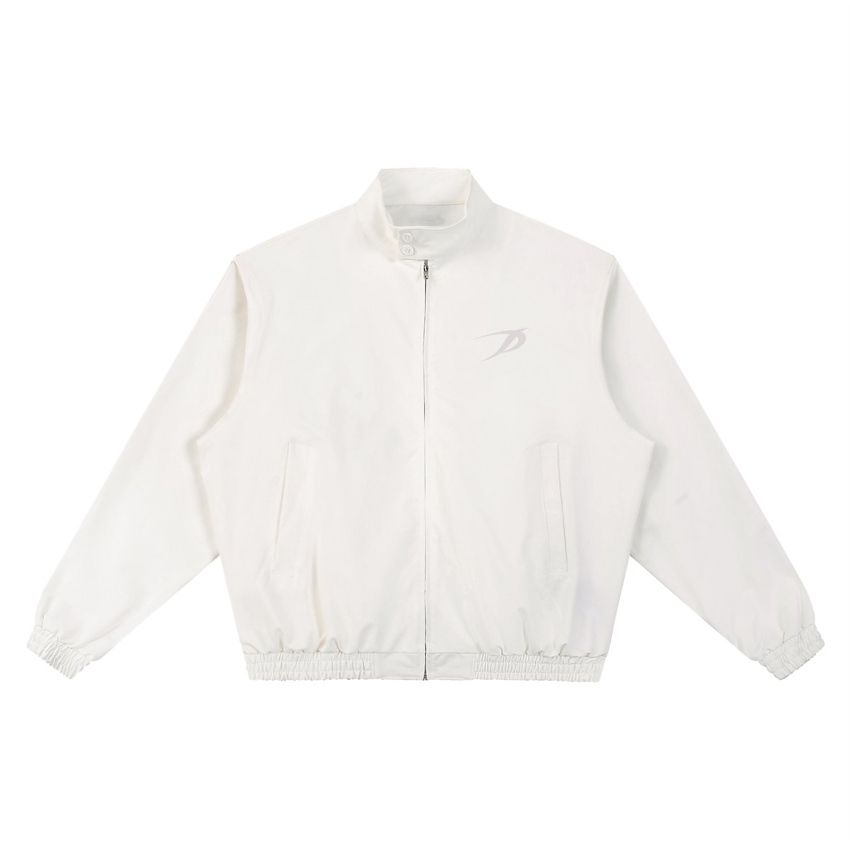 White Track Bomber Jacket